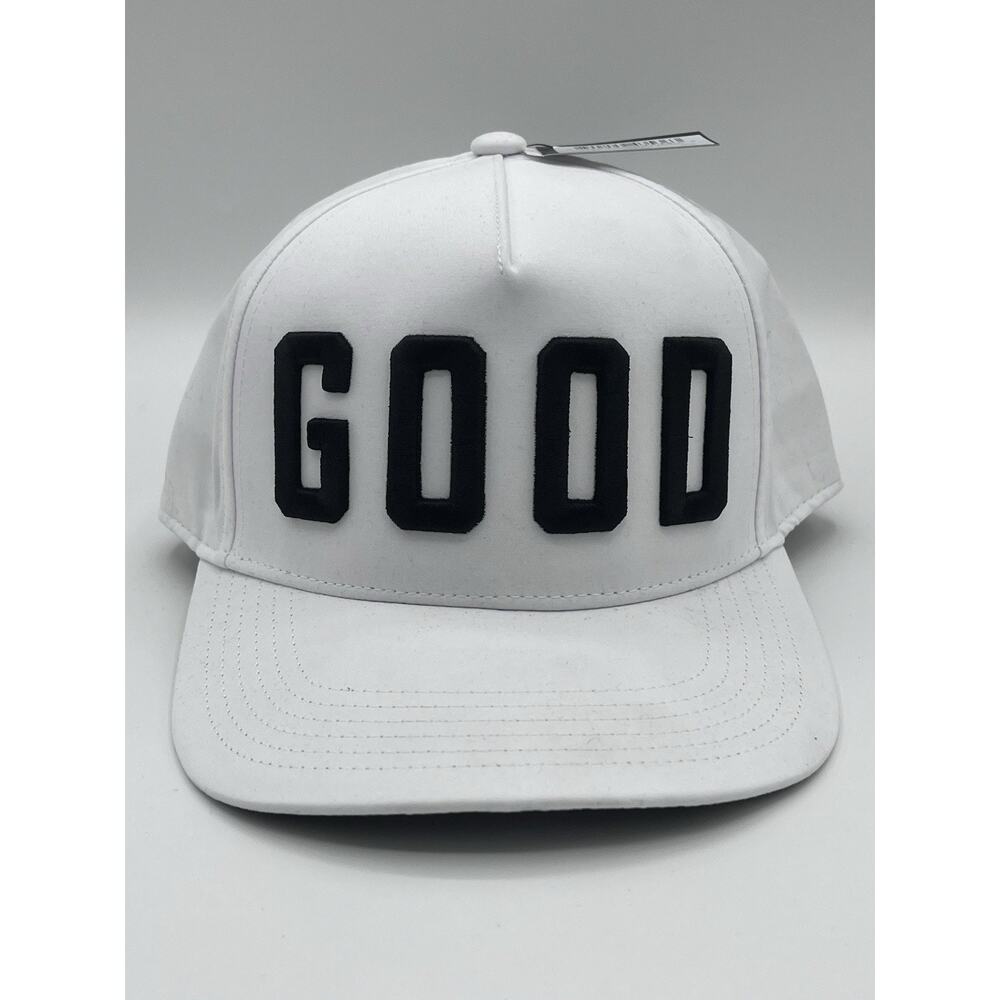 Good Good Golf White Adjustable Snapback Hat Men's Casual Solid One Size CAP NWT